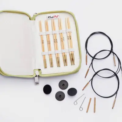 KnitPro Bamboo Interchangeable Circular Needle Set Starter