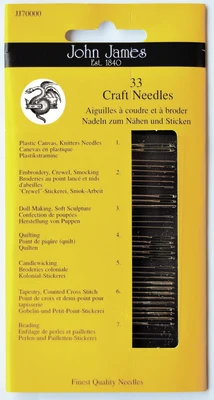 John James Craft Needles, 33 pcs