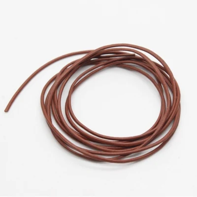 Leather cord, Cognac, 1 meter