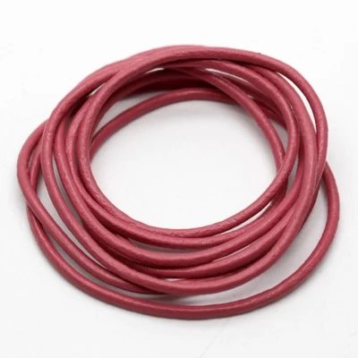 HobbyArts Leather cord, Pink, 1 meter