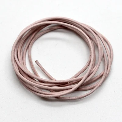 HobbyArts Leather cord, Light Pink, 1 meter