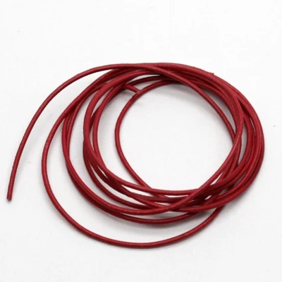HobbyArts Leather cord, Christmas red, 1 meter