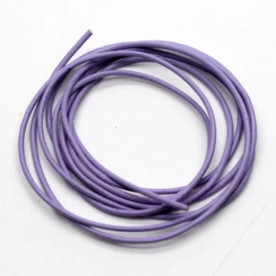 Leather cord, Purple, 1 meter