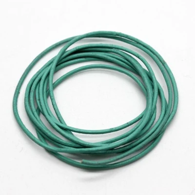 HobbyArts Leather cord, turquoise, 1 meter