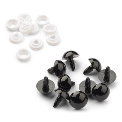 HobbyArts Safety eyes, black, 5 pairs