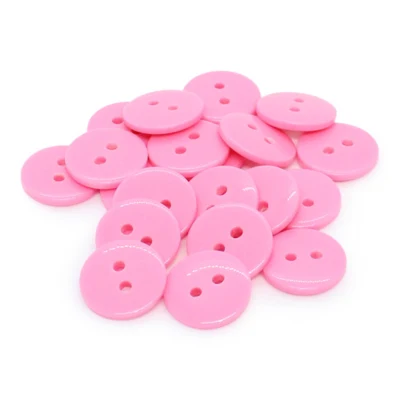 HobbyArts Round Plastic Buttons Pink, 20 pcs