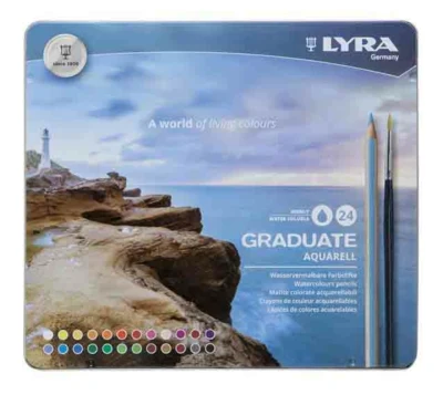 Lyra Graduate Aquarell Colour Pencils, 24 pcs