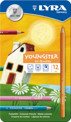 Lyra Youngster Coloured Pencils, 12 pcs