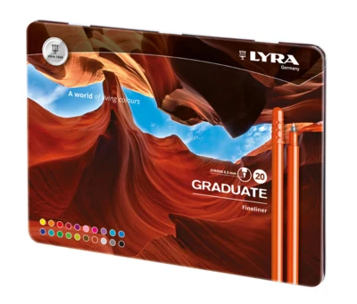 Lyra Graduate Fineliners, 20 pcs