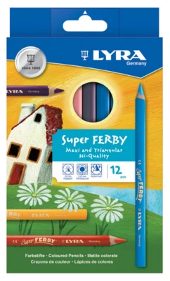 Lyra Super Ferby Color Pencils, 12 pcs