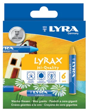 Lyra Lyrax Crayons, 6 pcs