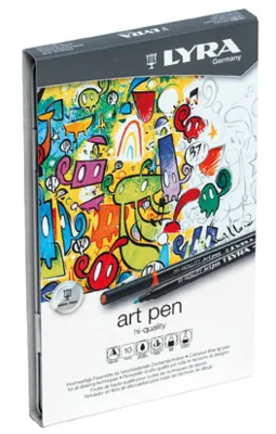 Lyra Hi-Quality Art Pen Set, 10 pcs