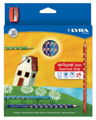 Lyra Groove Slim Color Pencils, 24 pcs