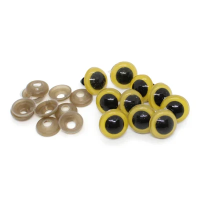 HobbyArts Safety Eyes Yellow, 5 pairs
