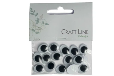 Craft Line Roller Eyes Oval 15 mm, 20 pcs