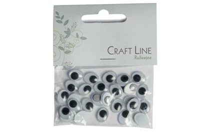 Craft Line Roller Eyes Oval 12 mm, 30 pcs