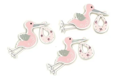 Stickers Stork Pink, 3 pcs