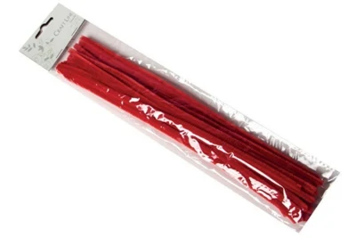 Craft Line Chenilles Red 0.9x30 cm, 15 pcs