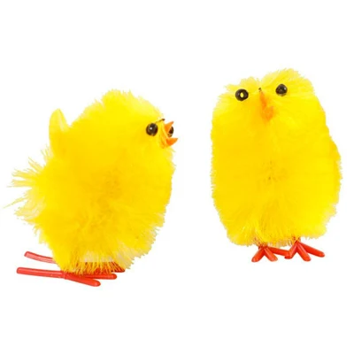 Easter chickens Yellow 30 mm, 12 pcs