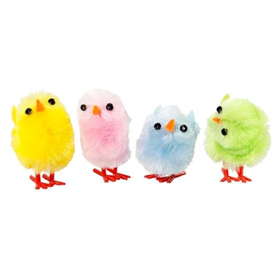 Easter chickens Pastel colors 30 mm, 12 pcs