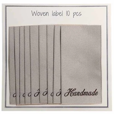 Go Handmade Woven Label, Handmade, 60 x 32 mm, 10 pcs
