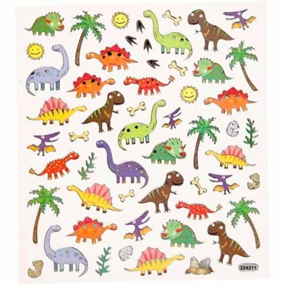 Stickers, Animals, Sheets 15 x 16.5 cm, 1 sheet