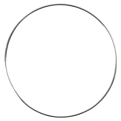 Metal Ring Silver 7 cm, 10 pcs