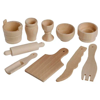 Kitchen utensils Birch, 50 pcs
