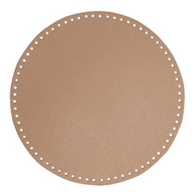 Go Handmade Bag/Basket Base, PU Leather, Round, 30 cm