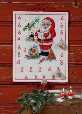 Embroidery Kit Singing Santa Claus