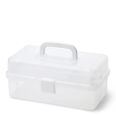Plastic box with lid Transparent 30.5 x 16.5 cm, 10 compartments