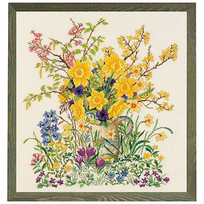 Embroidery kit Daffodils