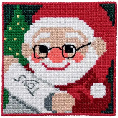 Children's Embroidery Kit Santa Claus