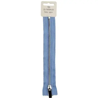 Go Handmade Metal Zipper Blue 25 cm