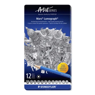 STAEDTLER Mars Lumograph Pencils, 12 pcs