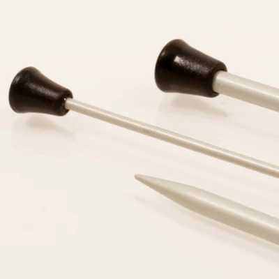 DROPS Single Pointed Needles Basic Aluminium, 35 cm (2.0-5.0 mm)