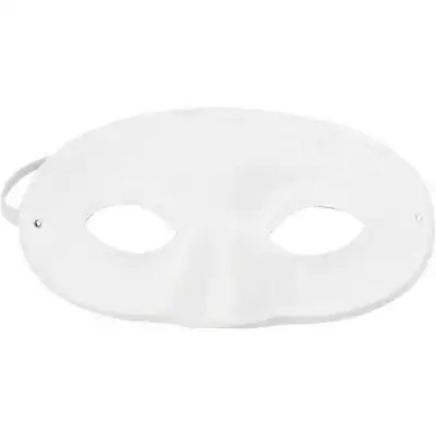 Half mask, White, 10 pcs