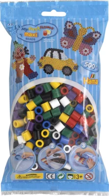 Hama Maxi Beads 500 pcs - Mix 00