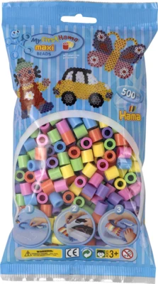Hama Maxi Beads 500 pcs  - Mix 50