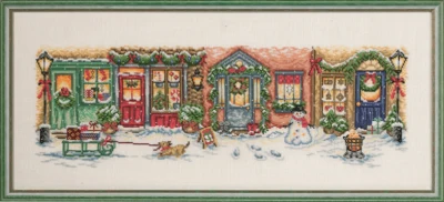 Permin Christmas Embroidery - Christmas Street 71x30cm