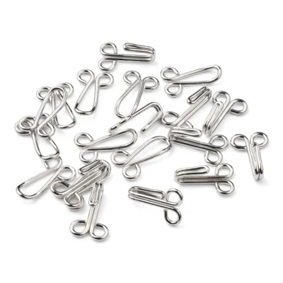 LindeHobby Hooks, Silver, 12x32mm, 10 sets