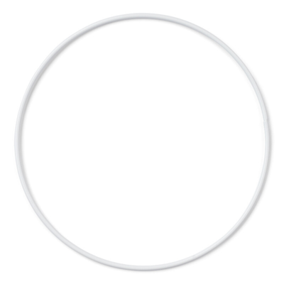 HobbyArts Metal Ring for Mobile and Dreamcatcher, White, 1 pc