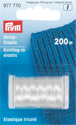 Prym Knitting-in elastic Transparent