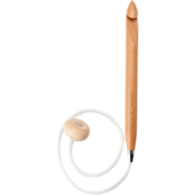 ChiaoGoo Tunisian Crochet Hook Wood Bamboo, Flexible (60 and 80 cm)