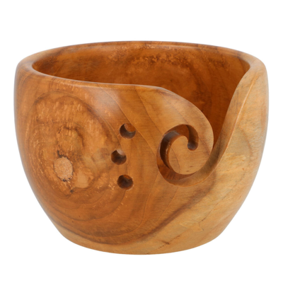 Scheepjes Yarn Bowl Teak Wood, 15x11 cm, Light