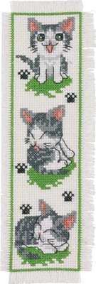 Embroidery Kit Kitten 7 x 22 cm / 2.76 x 8.66 in