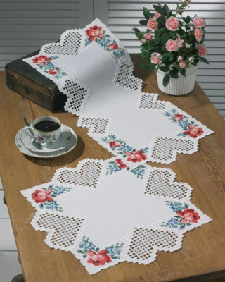 Embroidery Kit Hardanger 42 x 42 cm / 16.54 x 16.54 in