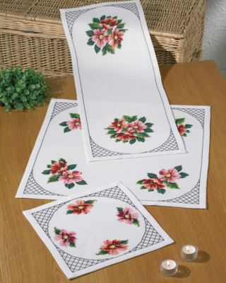 Embroidery Kit Cosmos 33x33 cm / 12.99x12.99 in