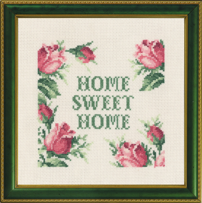 Embroidery Kit Home sweet home 5420/01 20x20 cm / 7.87x7.87 in
