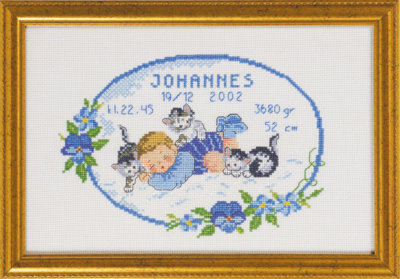 Embroidery Kit Baby Johannes 29 x 19 cm / 11.42 x 7.48 in R5425/82